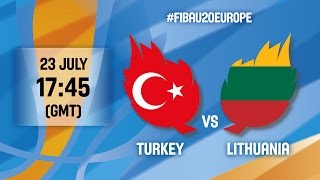 Турция до 20 - Литва до 20. Запись матча