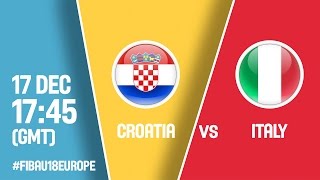 Хорватия до 18 - Италия до 18. Запись матча