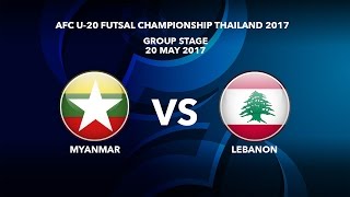 Мьянма до 20 - Ливан до 20. Запись матча