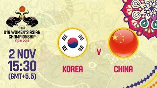 Республика Корея до 18 жен - Китай до 18 жен. Запись матча