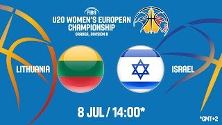Литва до 20 жен - Израиль до 20 жен. Запись матча