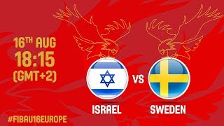 Израиль до 16 - Швеция до 16. Запись матча