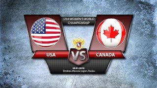 США до 18 жен - Канада до 18 жен. Запись матча