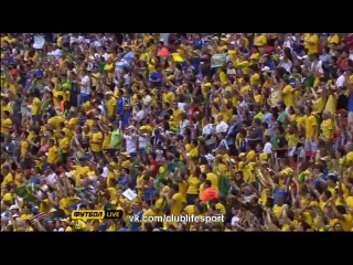 Бразилия  - Япония. Гол 1:0 Жуниор Неймар