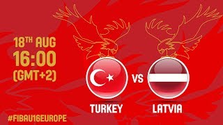 Турция до 16 - Латвия до 16. Запись матча