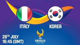 Италия до 19 жен - Республика Корея до 19 жен. Запись матча