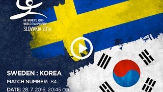Швеция до 18 жен - Южная Корея до 18 жен. Запись матча