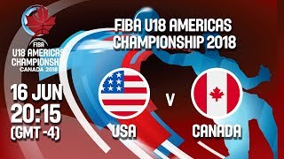 США до 18 - Канада до 18. Запись матча