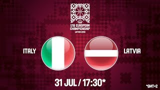 Италия до 18 - Латвия до 18 . Запись матча