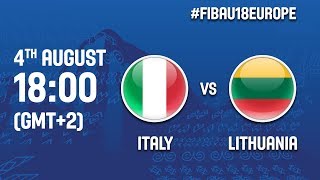 Италия до 18 - Литва до 18. Запись матча