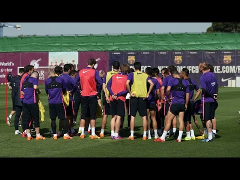 Тренировка Барселоны. 05.05.2015