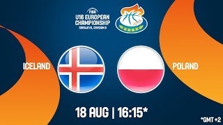 Исландия до 16 - Польша до 16. Запись матча