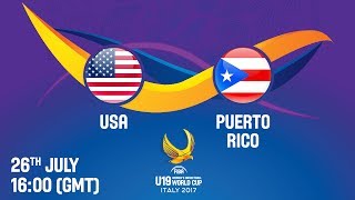 США до 19 жен - Пуэрто-Рико до 19 жен. Запись матча