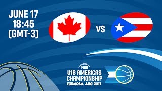 Канада до 16 - Пуэрто-Рико до 16. Запись матча