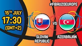 Словакия до 20 - Азербайджан до 20. Запись матча