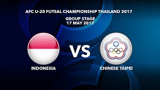 Индонезия до 20 - Китайский Тайбэй до 20. Запись матча