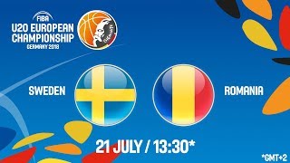 Швеция до 20 - Румыния до 20. Запись матча