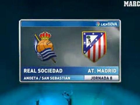 Реал Сосьедад  - Атлетико Мадрид. Гол. 0:1