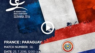 Франция до 18 жен - Парагвай до 18 жен. Запись матча