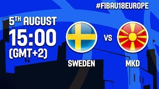 Швеция до 18 - Македония до 18. Запись матча