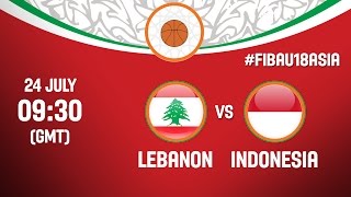 Ливан до 18 - Индонезия до 18. Запись матча