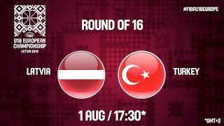Латвия до 18 - Турция до 18. Запись матча