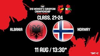Албания до 18 жен - Норвегия до 18 жен. Запись матча