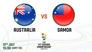 Австралия до 17 - Самоа до 17. Запись матча