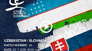 Узбекистан до 18 жен - Словакия до 18 жен. Запись матча