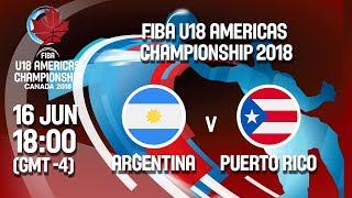 Аргентина до 18 - Пуэрто-Рико до 18. Запись матча