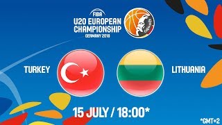 Турция до 20 - Литва до 20. Запись матча