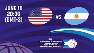 США U16 (Ж) - Аргентина U16 (Ж). Запись матча