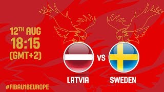 Латвия до 16 - Швеция до 16. Запись матча