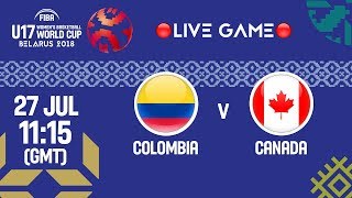 Колумбия до 17 жен - Канада до 17 жен. Запись матча