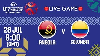 Ангола до 17 жен - Колумбия до 17 жен. Запись матча