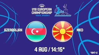 Азербайджан до 18 - Македония до 18. Запись матча