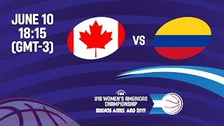 Канада U16 (Ж) - Колумбия U16 (Ж). Запись матча