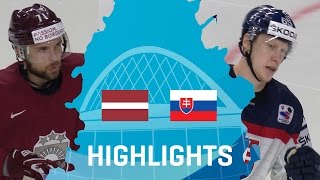 Латвия -  Словакия. Обзор матча
